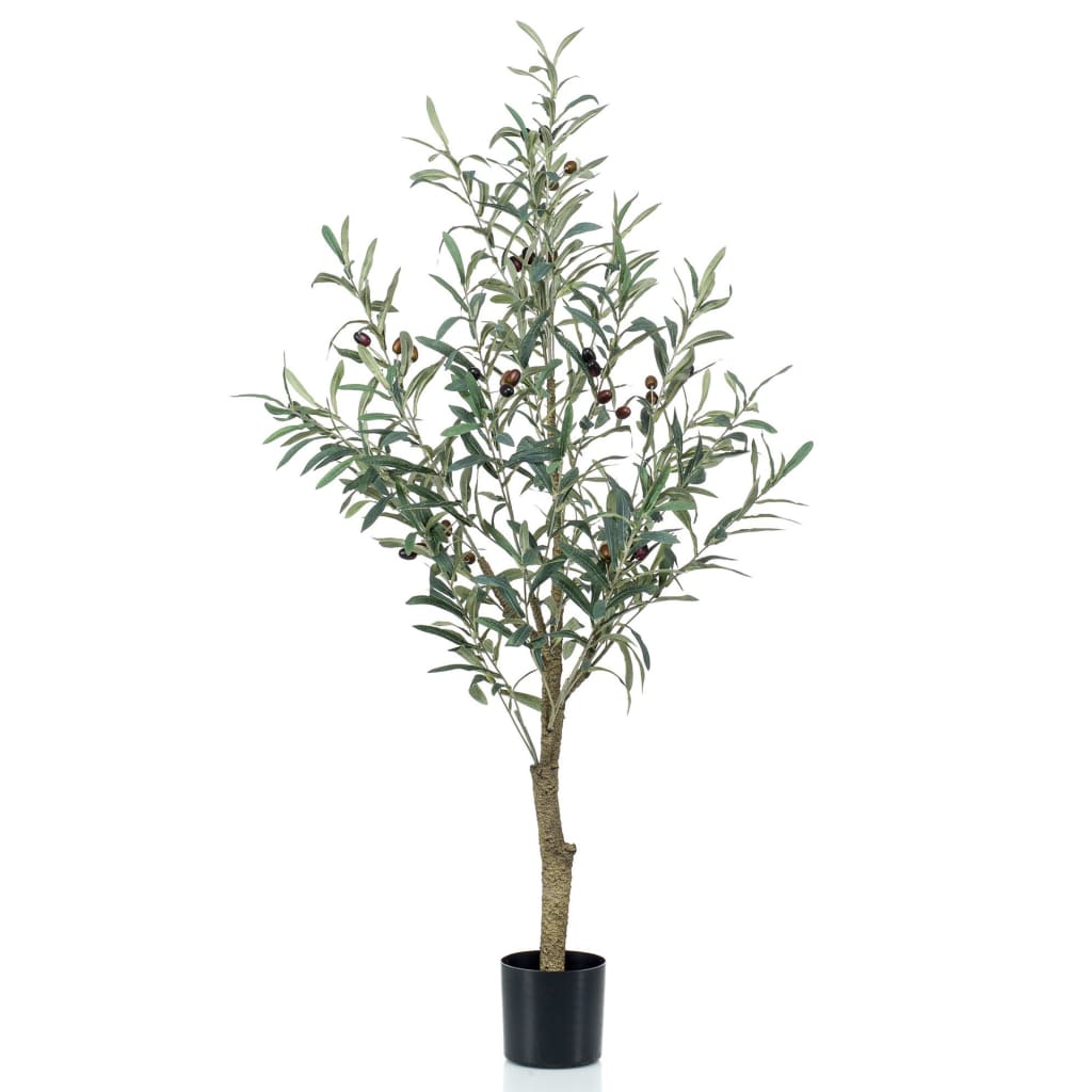 Smaragdkunstpflanze im Plastiktopf Olivenbaum 115 cm