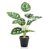 Smaragdkunstpflanze in Topf Monster Monstera Struik 43 cm