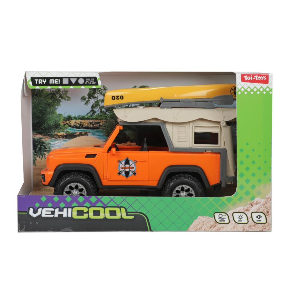 Toi-Toys Animal World Jeep und Kano mit Licht und Klang