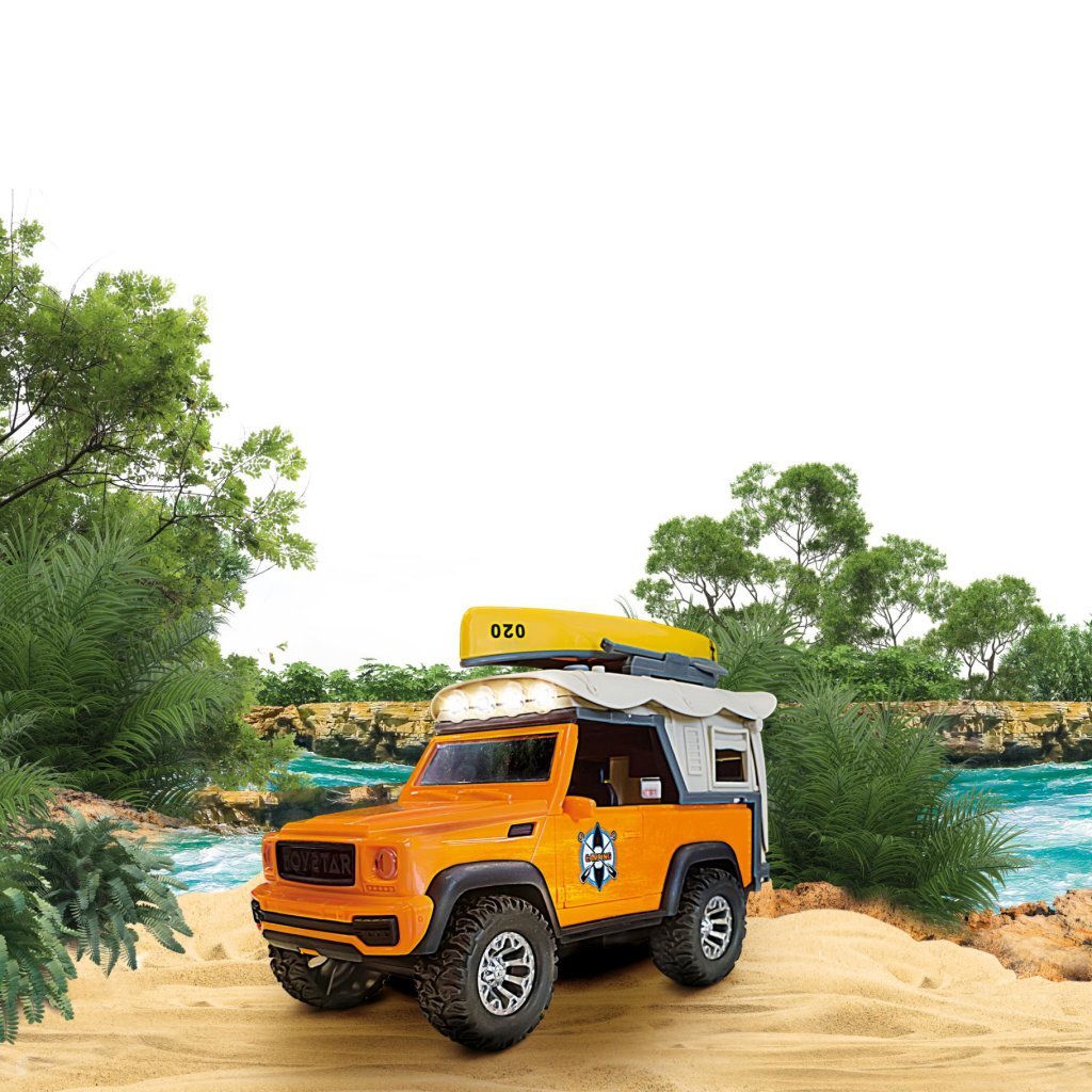 Toi-toys Vehicool Auto + Kanu + Reibung + Licht und Ton