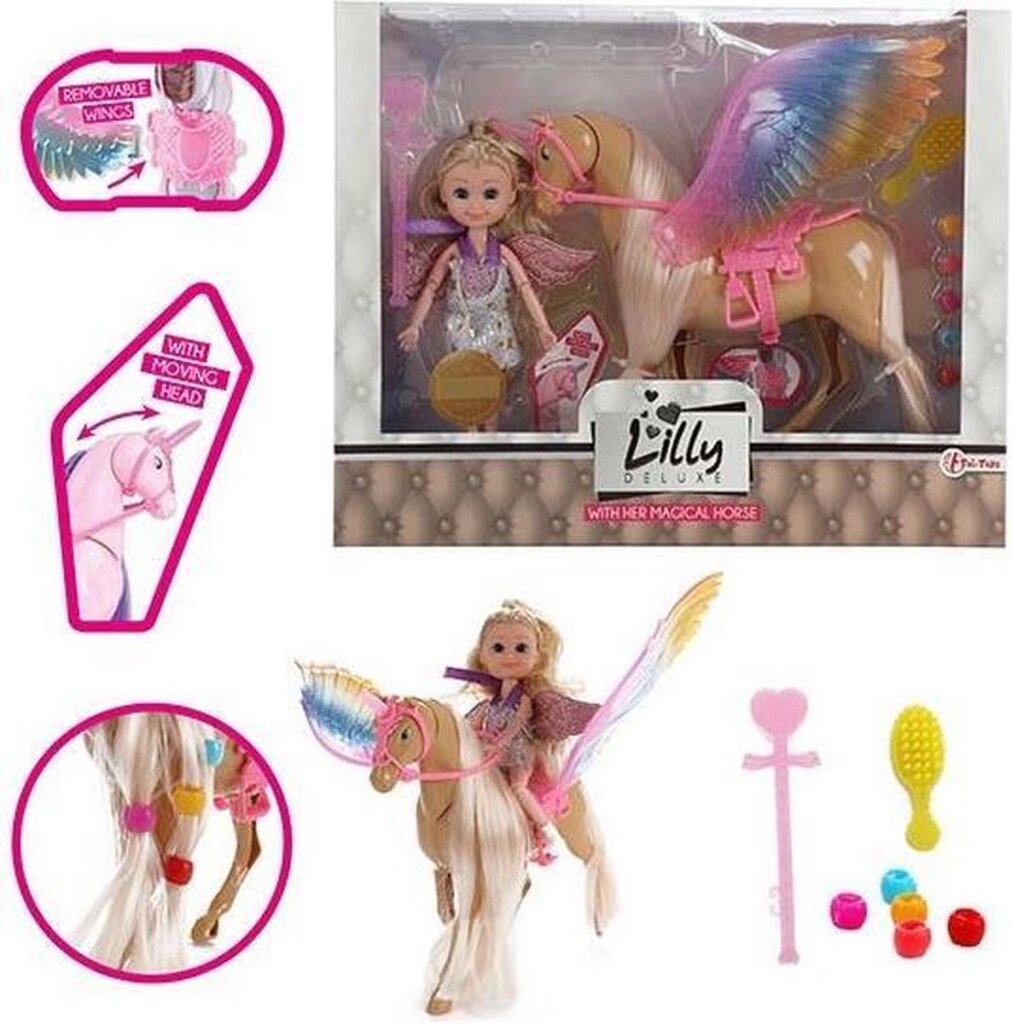 Lilly Teenage Pop 15 cm mit beweglichen Einhorn Lauren