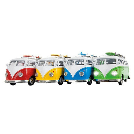 VW-Bus aus Metall + Licht und Sound sortiert
