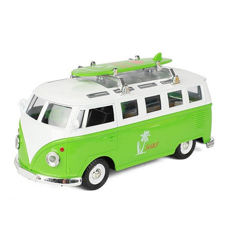 VW-Bus aus Metall + Licht und Sound sortiert