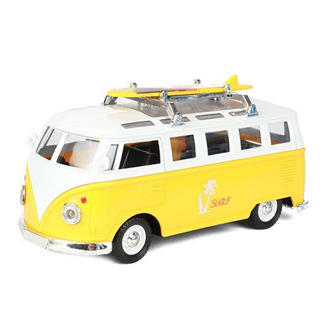VW-Bus aus Metall + Licht und Sound sortiert