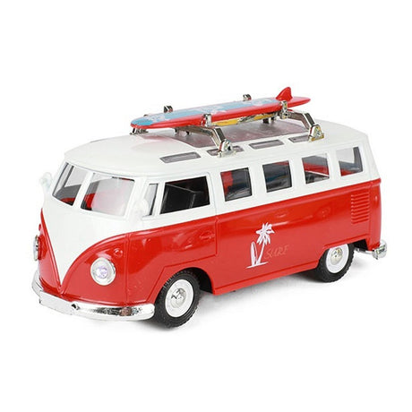 VW-Bus aus Metall + Licht und Sound sortiert