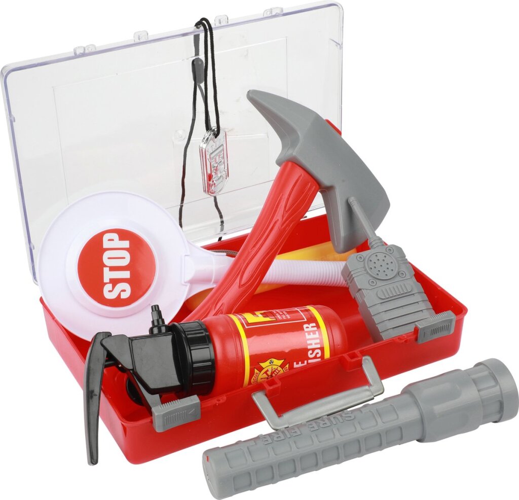 Toi-Toys TOI Toys Fire Fighter Fire Brigade Fall mit Zubehör 25x16x6cm