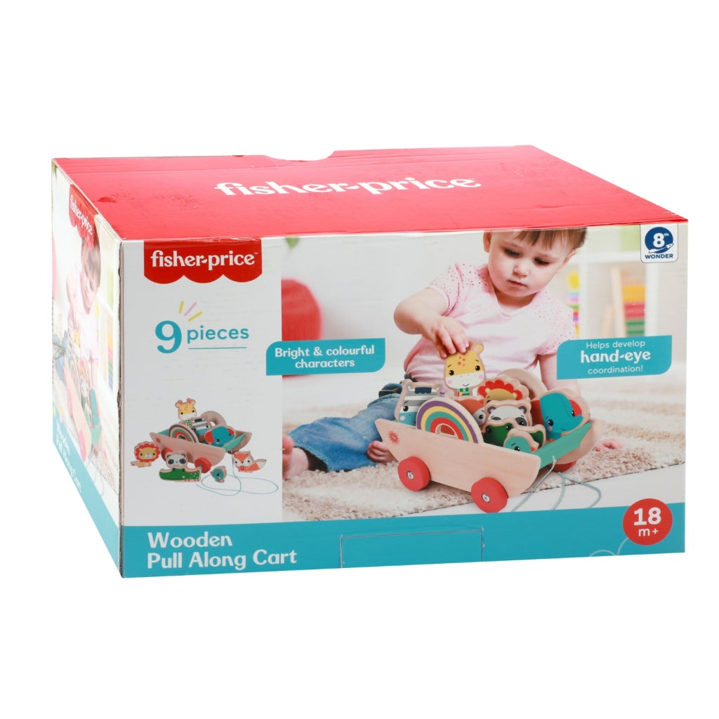 Fisher Price Bolderkar met Dieren Hout