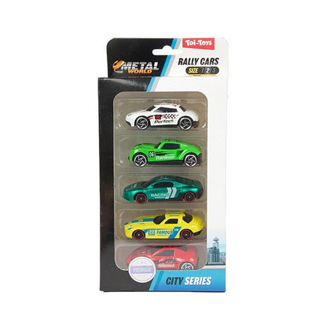 Toi-toys Toi Toys Rallye-Autos 5er-Set aus Metall