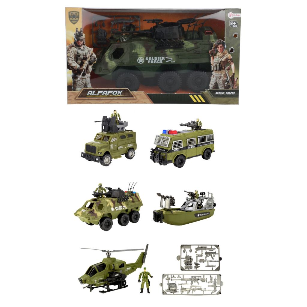 Army Military Vehicle + Soldier And Accessories Various versions