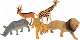 Toi-Toys Animal World Wild Dieren Deluxe, 5st.