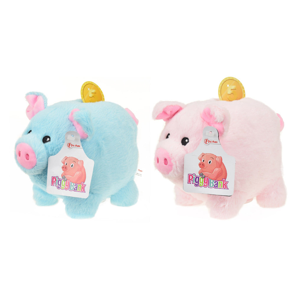 Toi-Toys Plush Pig Money Box