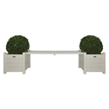 Esschert Design Esschert Design Bank med planter hvid CF33W