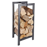 Esschert Design Holzlagerregal Schwarz