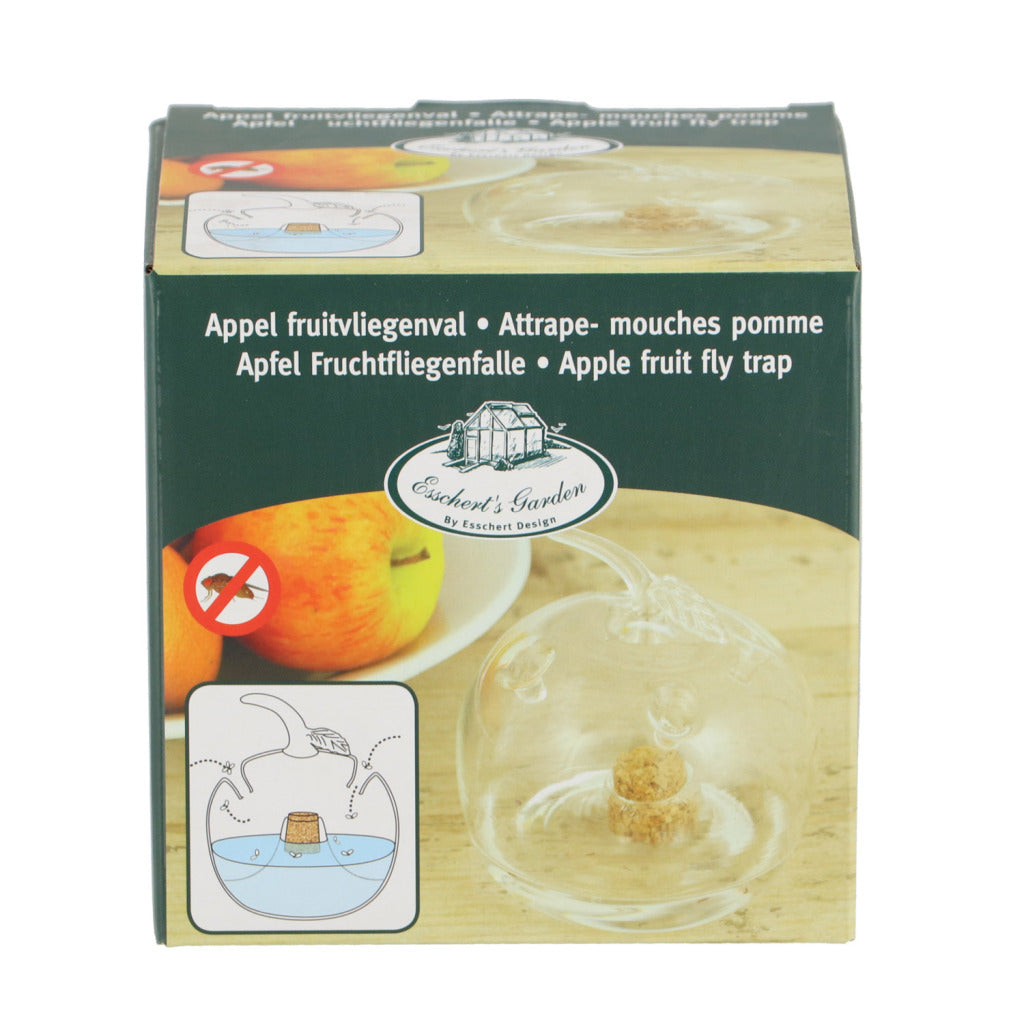 Esschert Design Essschert Design Obst fliegender Pap Apple 9,4x9.5 cm transparent