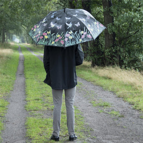 Esschert Design farbwechselnder Regenschirmvogel