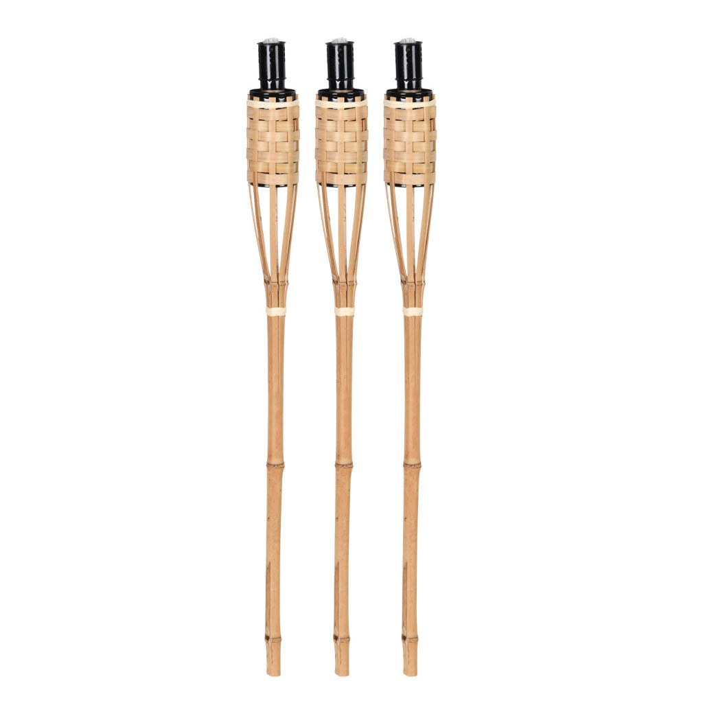 Esschert Design Torches 62,6 cm 3 pièces de bambou