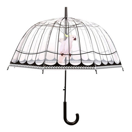 Esschert Design Regenschirm Vogelkäfig – transparent – D80 cm – Erwachsene
