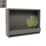 Esschert design esschert design houten bloempothouder 12.3x39.1x28.9 cm grijs