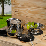 Design ESSCHERT ESSCHERT Design Play de cocina de 6 piezas para acero inoxidable de barro