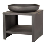 ESSCHERT Design ESSCHERT Design Fire Bowl s shranjevanjem lesa 62 cm črno