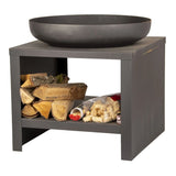 ESSCHERT Design ESSCHERT Design Fire Bowl s shranjevanjem lesa 62 cm črno