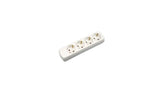 Vb 41132 Tischsteckdose 4-fach + RA ohne Kabel weiß