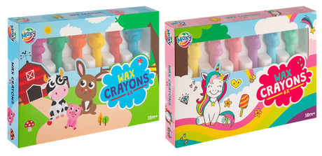 Moxy waskrijtjes assorti 6 stuks