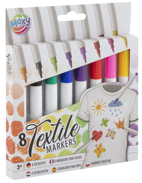Moxy Textilmarker, 8 Stk.