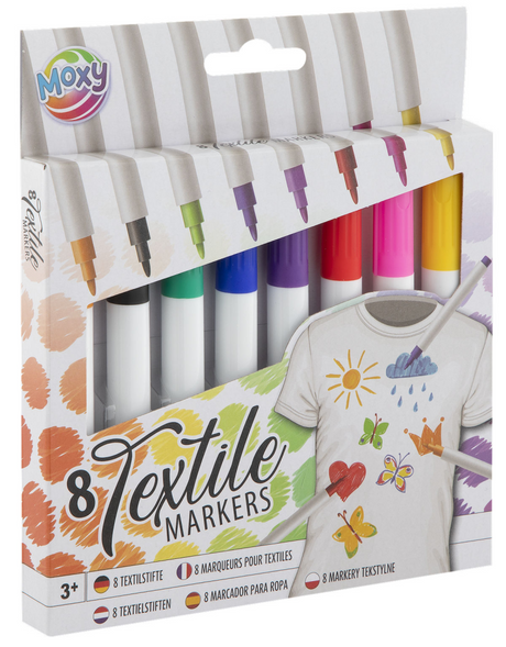 Moxy Textilmarker, 8 Stk.