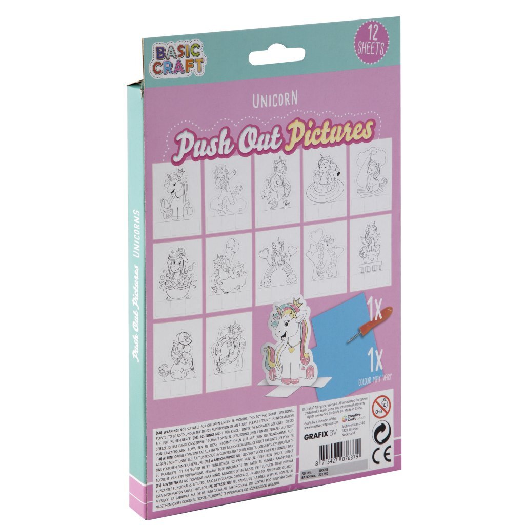 Grafix Pinblock Tiere, 12 Stk.