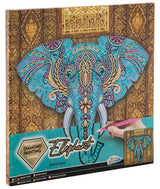 Grafix Canvas Diamond Painting Elephant, 30 x 30 cm