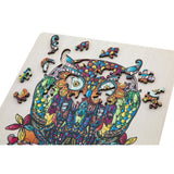 Grupa kreatywna drewniana puzzle moxy 133 sztuki