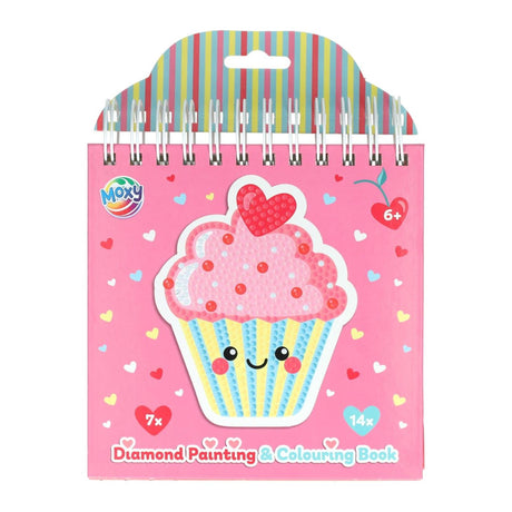 Moxy diamond painting kleur boek, 16x16cm