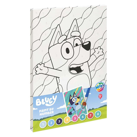 Moxy bluey schilderen op nummer canvas 30x20cm