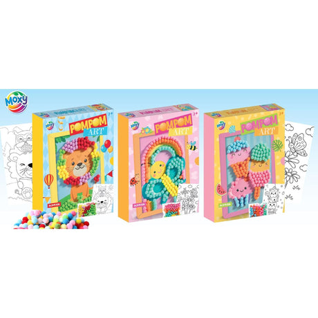 Moxy pomponkunst met lijst