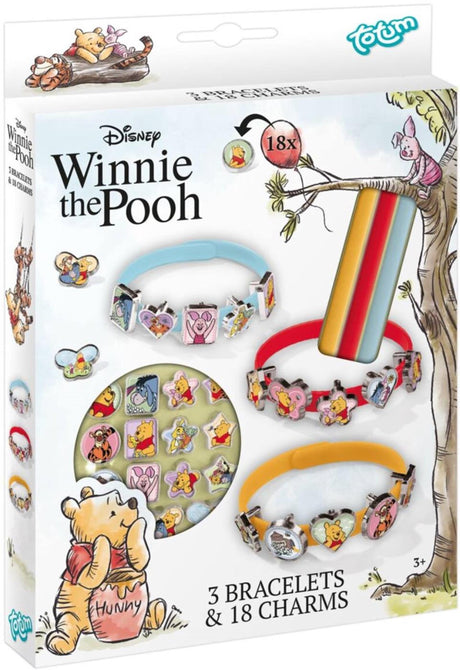 Totum winnie the pooh 3 bracelets 18 charms