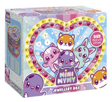 Totum mini mymy hartvormig sieradendoosje versieren - met spiegel en 100+ stickers - speelgoed kinderen - knutselen - voor meisjes en jongens - ook voor kleuters - vanaf 3 jaar