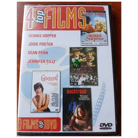 DVD 4 Top-Filme Backtrack Bugsy Malone Shanghai Surprise Goosed