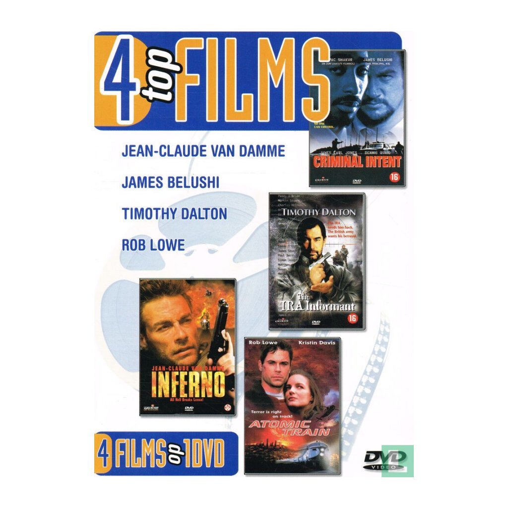 Podstawowe DVD 4 najlepsze filmy Criminal Intent IRA Informant Inferno Atomic Train