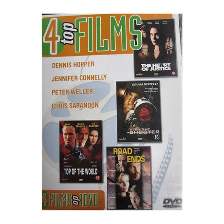 Basis-DVD 4 Top-Filme The Haert of Justice Straight Shooter Top of the World Road Ends