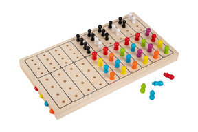 Longfield Logikspiel aus Holz – Code erraten – 2 Spieler – strategisches Denkspiel – Mastermind-Variante aus Holz – Engelsherz