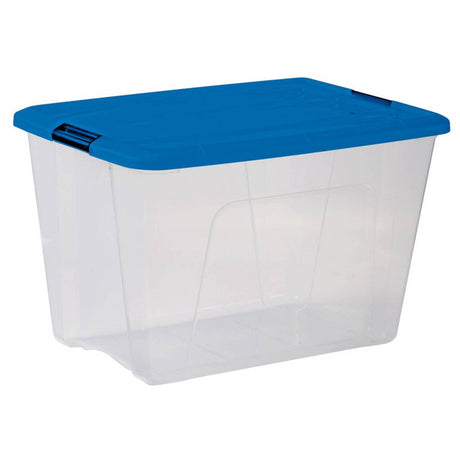 Iris Topcase Aufbewahrungsbox 60l 57,5x39x36,5 cm blau transparent