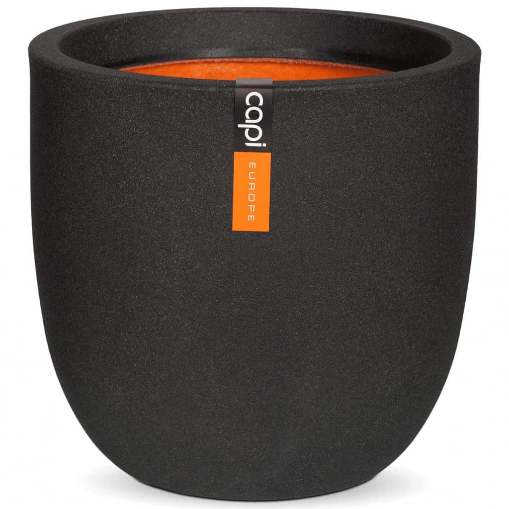 Capi Flowerpot Urban glatt 35x34 cm Schwarz KBL932