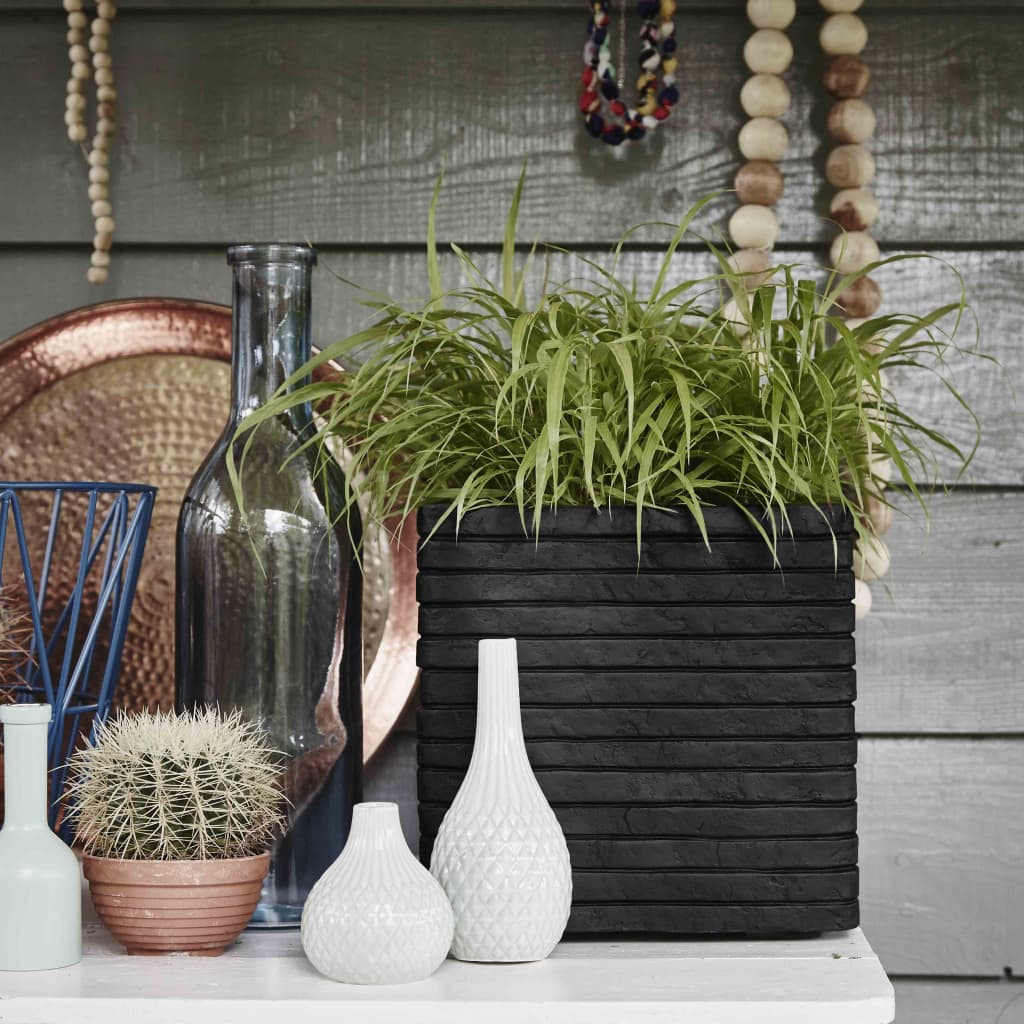 Capi Pflanzer Nature Row Square 40x40 cm Schwarz KBLRO903