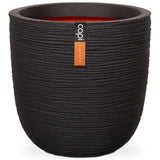 Capi Capi Flowerpot Nature Rib 43x41 cm Nero KBLR933