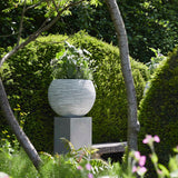 Capi Flowerpot Natur Rib Sphärisch 62 x 48 cm Elfenbeinfarben Kofi271