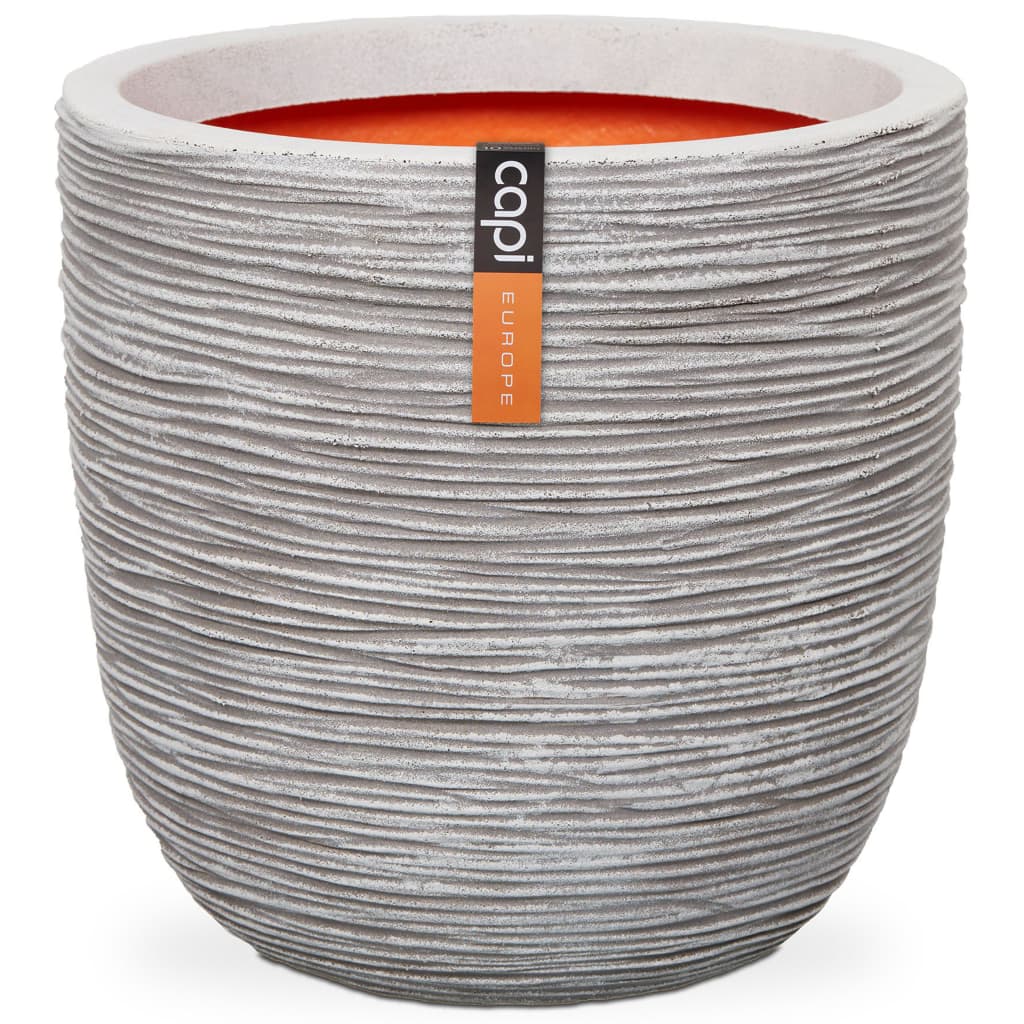 Capi Flowerpot Natur Rib 35x34 cm Elfenbeinfarbe Kofi932