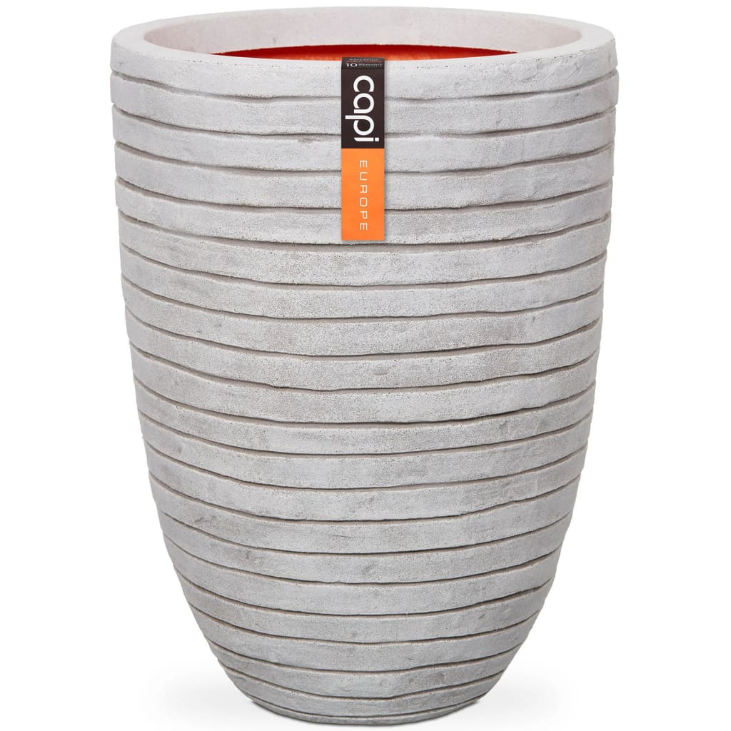 Capi Flowerpot Nature Row elegant niedrig 36x47 cm Elfenbein -ausgelöster Krwi782
