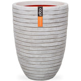 Capi Flowerpot Nature Row elegant niedrig 36x47 cm Elfenbein -ausgelöster Krwi782
