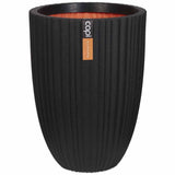 Capi Capi Flowerpot Urban Tube Elegancki niski 46x58 cm Czarny KBLT783